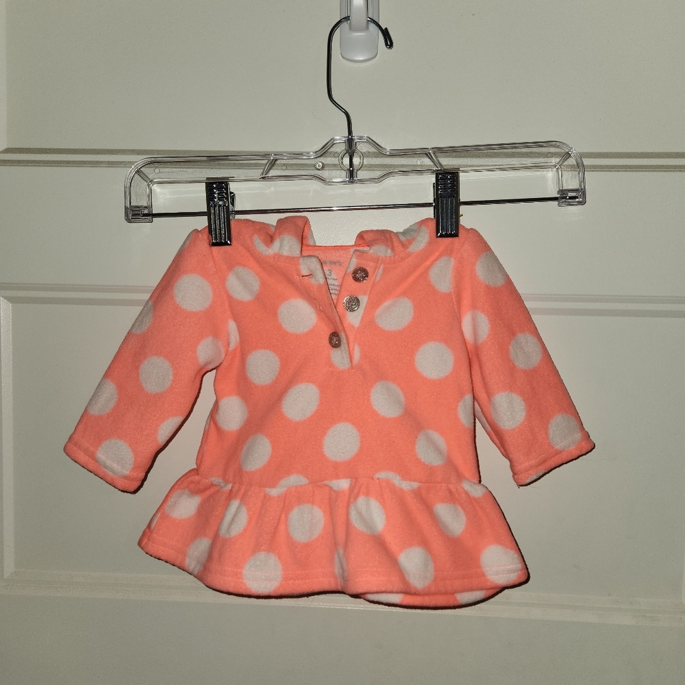 Polka dot Cute Carter's Pink Dress 3 months